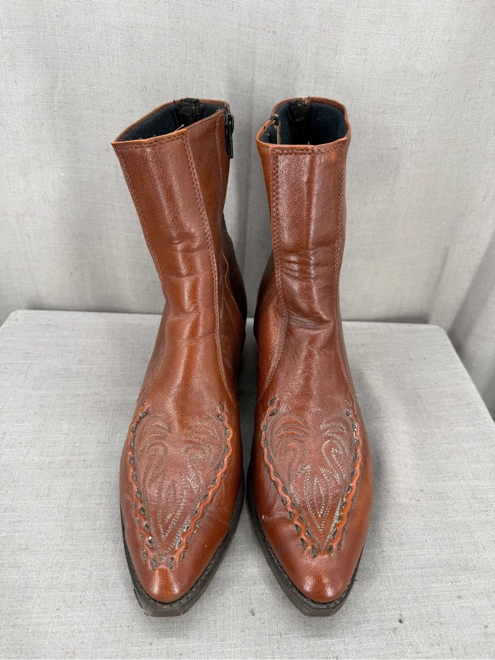 Laredo Laramie Bucklace Snip Toe Boots Men’s Size 10.5D  Congac Brown